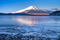 結氷する山中湖 [YMA110016589]