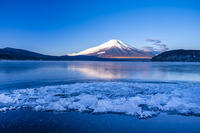 結氷する山中湖 [YMA110016591]