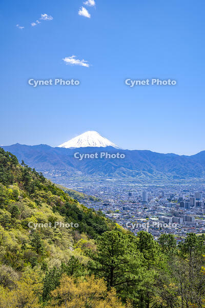 甲府盆地と富士山 [YMA110016094]