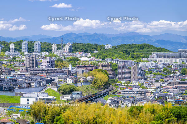 稲城の街並みと京王電鉄 [YMA110016155]