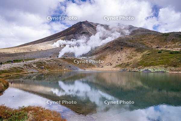 姿見の池と秋の旭岳 [YMA110016244]