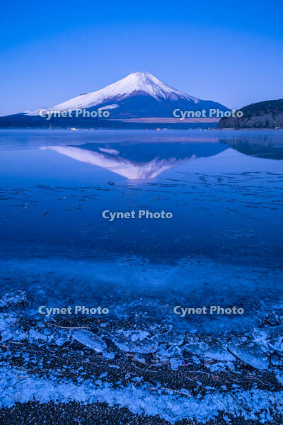 結氷する山中湖 [YMA110016584]