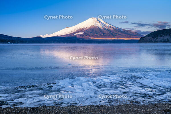 結氷する山中湖 [YMA110016588]