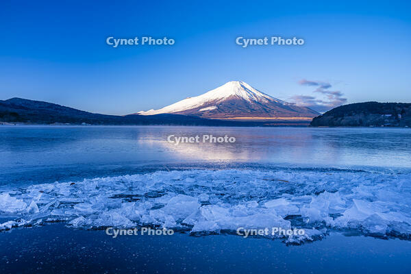 結氷する山中湖 [YMA110016591]