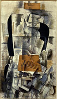 Woman with Guitar / G. Braque / Painting, 1913 [AKG110392340]