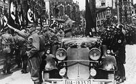Nuremberg Rally / Hitler in his car / Photo, 1935. [AKG110392391]