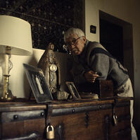 Foujita at his Flat / Photo, 1966 [AKG110392413]