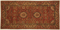 Islamic, Indian, Floral Carpet, 1610/1625, Wool pile on a cotton foundation, 145 1/2 x 71 in. (369.6 x 180.3 cm) [AKG110392432]