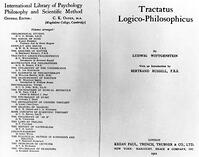 Wittgenstein / Tractatus Logico / 1922 [AKG110392436]