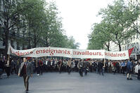 Student Protests During the General Strike, Paris / Photo, May 1968. [AKG110392477]