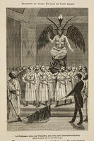 Freimaurer, Angebliche Anbetung des Baphomet / aus L. Taxil [AKG110392529]