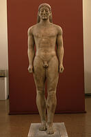 Statue from the tomb of Kroisos (Kouros from Anavyssos). [AKG110392531]