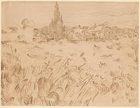 Wheatfield, Saint-Re?my de Provence, 1889 [AKG110392550]