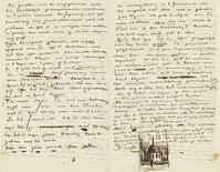 Lettre de Vincent van Gogh ? Theo van Gogh avec un croquis de l'?glise r?form?e de Nuenen, 1884 [AKG110392560]