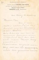 Lettre de Vincent van Gogh ? son fr?re Theo, le 24 mars 1873 [AKG110392566]