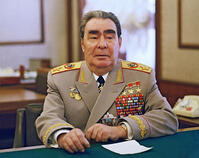Leonid Iljitsch Breschnew (englisch Leonid Ilyich Brezhnev) (1906 ? 1982), sowjetischer Politiker, Marschall der Sowjetunion (1976); Leonid Breschnew in der Uniform eines Marschalls der Sowjetunion, 1980    [AKG110392596]