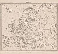 Map of Europe, Elementarische Landkarte von Europa, [AKG110392685]