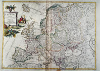MAP OF EUROPE IN THE 18TH CENTURY [AKG110392686]