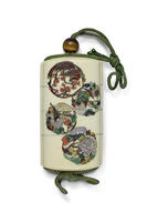 INRÔ: SHIBAYAMA WITH CREST. [AKG110392713]