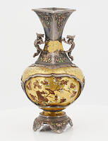 SHIBAYAMA VASE WITH DRAGONS. [AKG110392718]