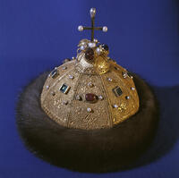 Crown Named after the Kiev Grand Duke Vladimir Monomakh / 13th/14th Century / Photo, 1989 [AKG110392721]