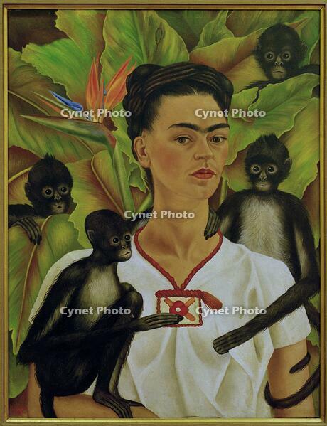 Frida Kahlo / Self-Portrait with Monkeys, 1943 [AKG110392339]