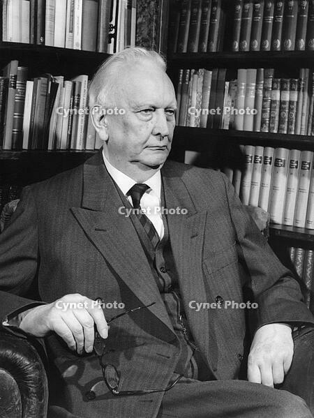 Psychiatrist, philosopher, Germany; portrait in his house in Basel. [AKG110392379]