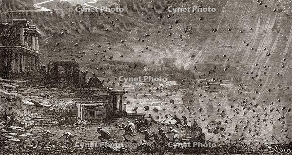 The eruption of Vesuvius near Pompeii (Italy). In 79. [AKG110392382]