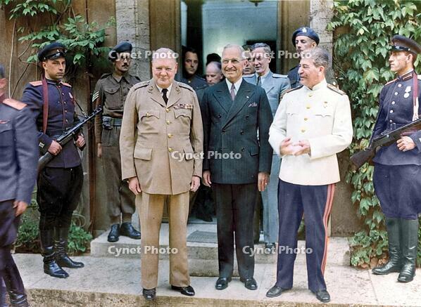 End of WWII, Potsdam Conference 1945 / photo [AKG110392407]