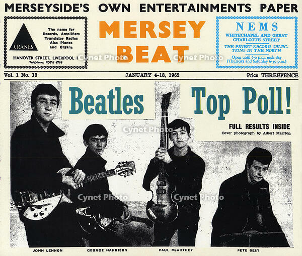 THE BEATLES IN FIRST PAGE [AKG110392411]