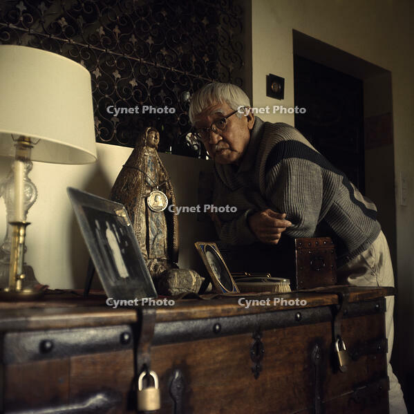 Foujita at his Flat / Photo, 1966 [AKG110392413]