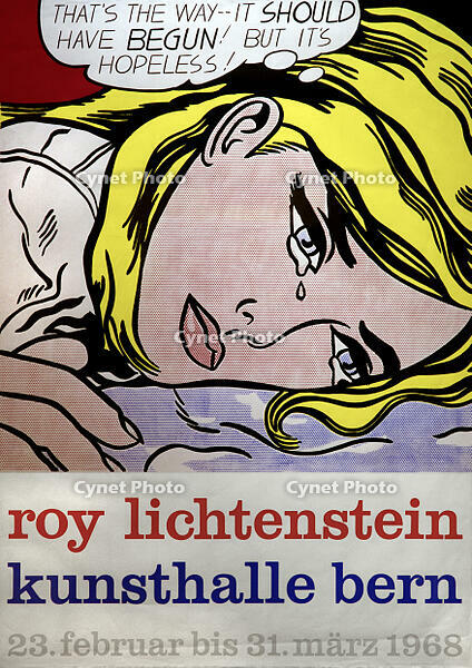 Roy Lichtenstein / Exhibition Poster / Kunsthalle Bern, Switzerland / 1968 [AKG110392470]
