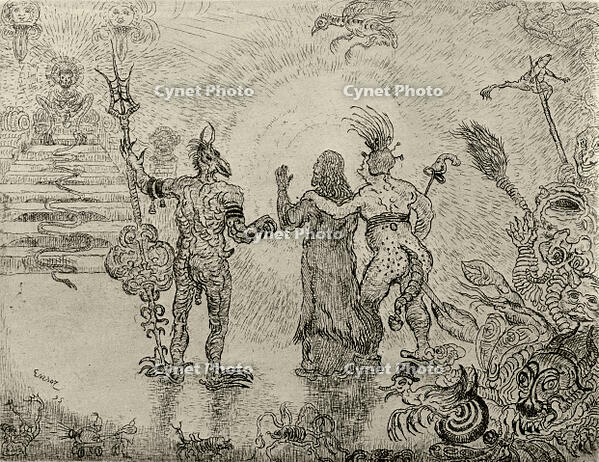 J. Ensor, devils lead Christ to hell / 1895 [AKG110392530]