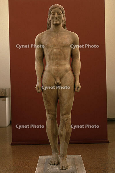 Statue from the tomb of Kroisos (Kouros from Anavyssos). [AKG110392531]