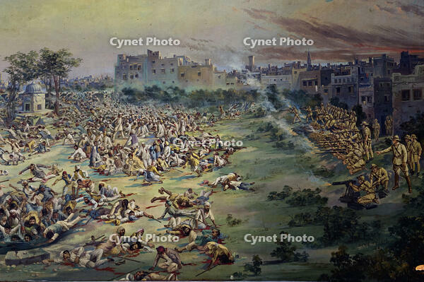 Jallianwalla Bagh Massacre 1919 / Painting [AKG110392533]