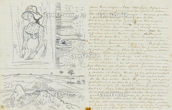 Lettre de Vincent van Gogh ? son fr?re Theo, le 2 juillet 1890 [AKG110392567]