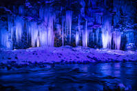 三十槌の氷柱　ライトアップ [INO110001796]