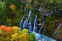 紅葉の白ひげの滝　 [MHI110004930]
