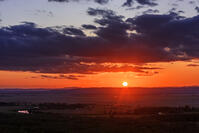 細岡展望台より釧路湿原に沈む夕日 [MHI110004971]