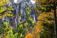 紅葉の流星・銀河の滝　層雲峡 [MHI110004984]
