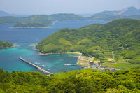 五島列島の久賀島にて折紙展望台より奈留瀬戸 [JPC110000002]