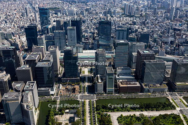 大手町,丸の内のビル群と東京駅周辺 [THN110008012]