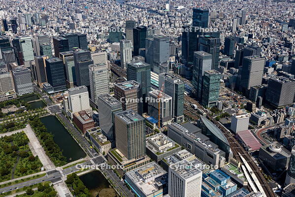 有楽町駅,丸の内のビル群と東京駅周辺 [THN110008013]