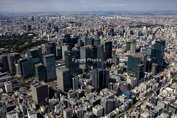 京橋,宝町周辺より東京駅方面の街並み [THN110008015]