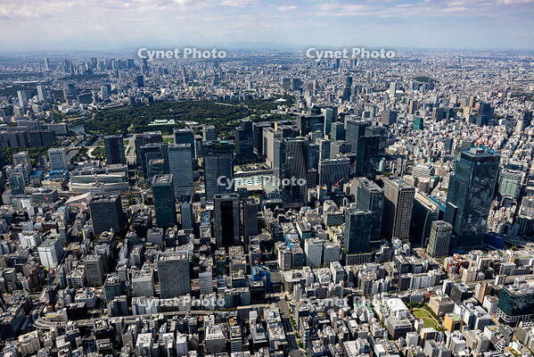 日本橋,京橋周辺より八重洲,東京駅方面の街並み [THN110008016]