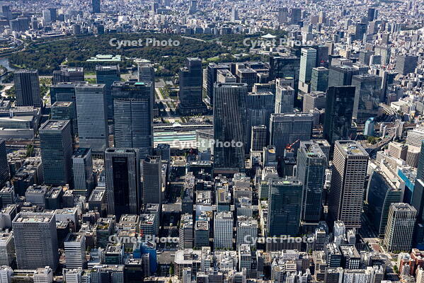 日本橋,京橋周辺より八重洲,東京駅方面の街並み [THN110008017]