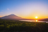 パノラマ台より富士山の夕景を望む [OYO110006765]