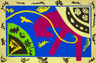 The Horse, the Equestrienne and the Clown from Jazz, Henri Matisse, 1947, National Gallery of Art, Washington DC, USA, North America [PST110004139]