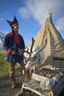 Laplander and Tent in North Cape [PST110004246]