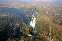 zimbabwe, aerial view of the victoria falls [PST110004321]